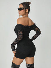 Women Lace Off-Shoulder Jumpsuit